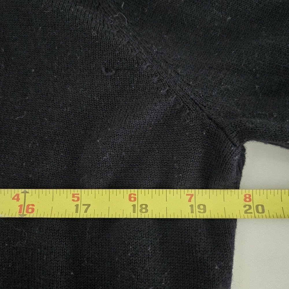 Lululemon Bring It Backbend Sweater Black Open Back Draped Cashmere Blend Tencel - Picture 12 of 12